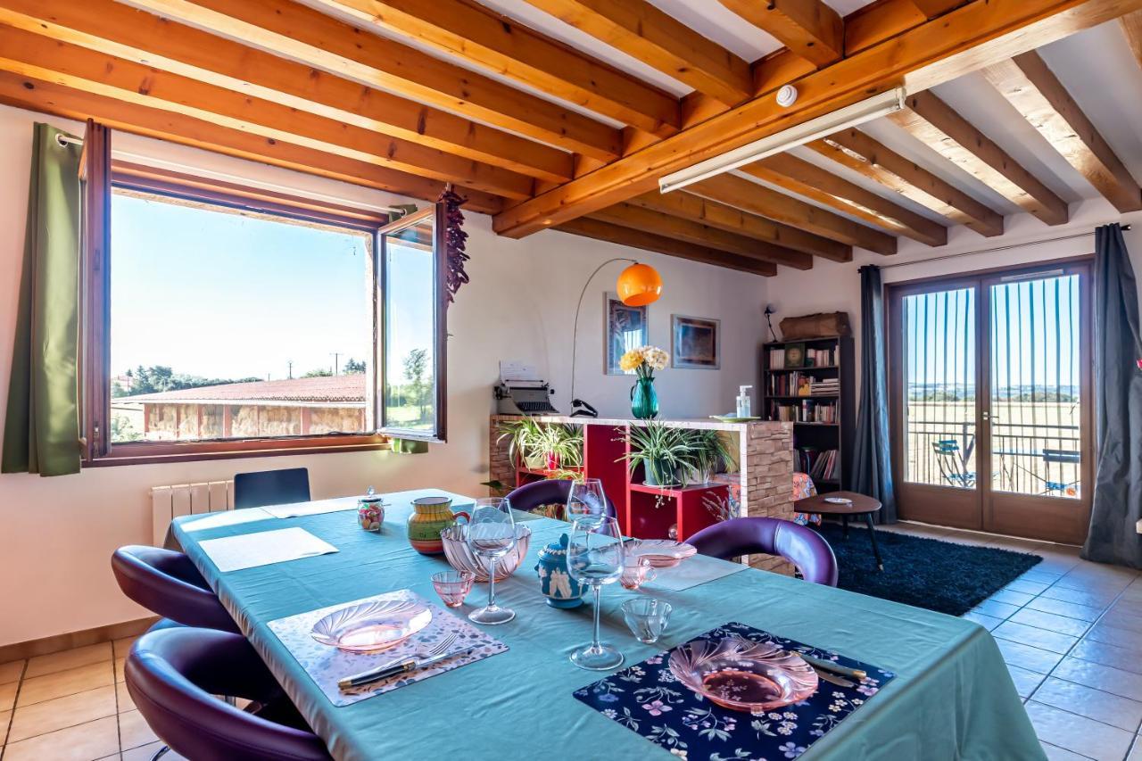 Logement 75M2, Avec Vue, Au Calme, Lyon A 25Km Communay Exterior photo